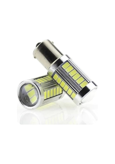 Beyaz Led 93 Sinyal Stop Ampul 33 Ledli 12v Tek Duy Düz Tırnak