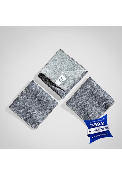 Mikrofiber İnatçı Zor Kir Bezi - Üçlü Paket Çok Renkli