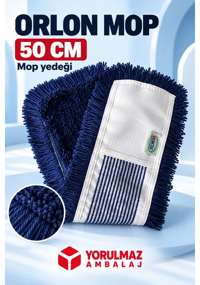 50 Cm Orlon Mop Yedeği Toz Toplayıcı Kuru Zemin Bezi