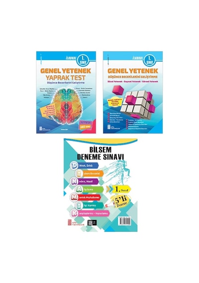 Ata 1. Sınıf Bilsem Sınavlarına Hazırlık Kitabı+5 Li Deneme Sınavı