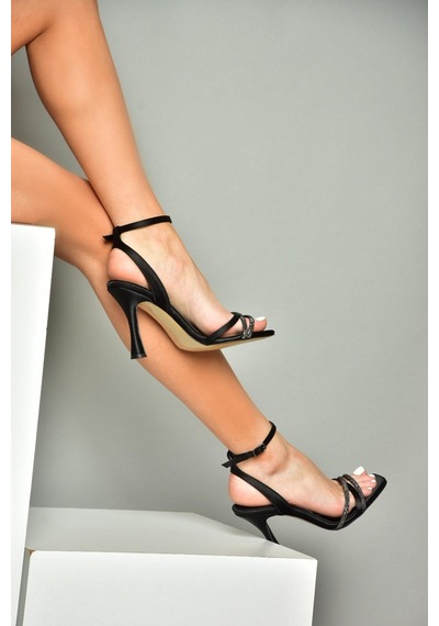 Fox Shoes S569812504 Siyah Kumaş Kadın Ayakkabı Siyah