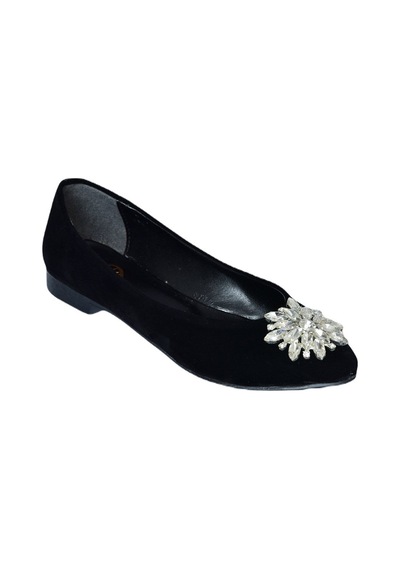 Fox Shoes Siyah Kadın Babet H726511702 Siyah