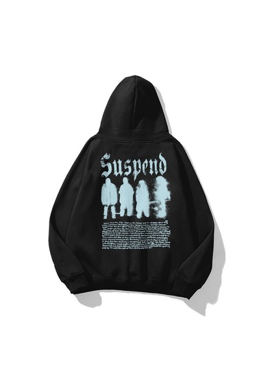Startmore Unisex Suspend Sweatshirt Siyah Siyah