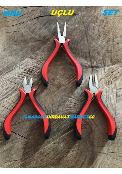 Taha Mini Pense Seti Elektronikçi Pense Seti 3Parça 120Mm