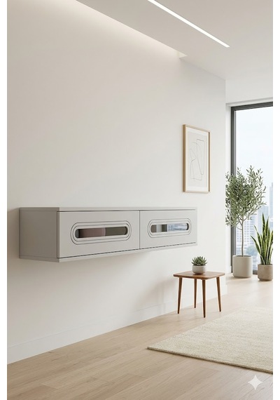 Da1220bs Rany Dresuar , Antre Hol Rafı Beyaz-silver 120cm