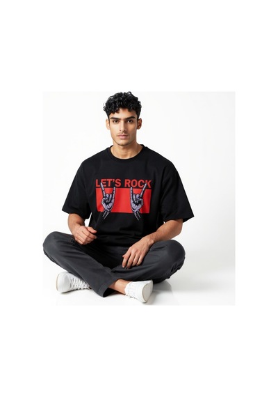 Urbantrendstore Unisex Rock Oversize Fit Rahat Geniş Salaş T-shirt Günlük Tişört Siyah Urbantrendstore Unisex Rock Oversize Fit Rahat Geniş Salaş T-shirt Günlük Tişört Siyah