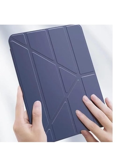 Apple Uyumlu iPad Air 11 M2 İçin Kılıf A2902 11 İnç 2024 Kalem Koyma Bölmeli, Stand Olan, Uyku Modlu Silikon Arka Yüzey Suni Diğer