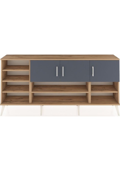 Arges Konsol 9 Raflı 3 Kapaklı 176x30x83 Çam-antrasit/çam Antrasit/çam Arges Konsol 9 Raflı 3 Kapaklı 176x30x83 Çam-antrasit/çam Antrasit/çam