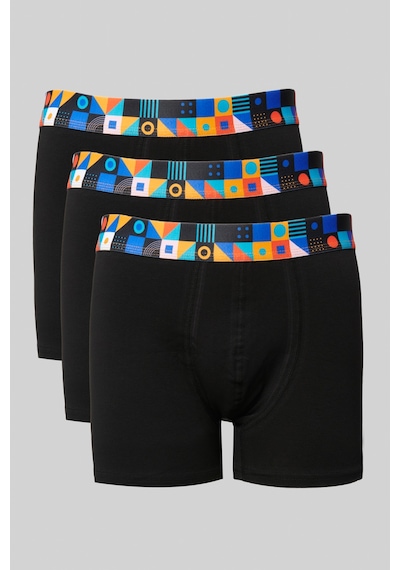 AC&Co / Altınyıldız Classics Erkek Siyah  3'lü Özel Kutulu Boxer Paketi Siyah