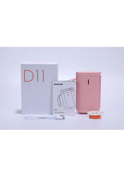 Niimbot D11 Bluetooth Taşınabilir Termal Etiket Yazıcı Pembe