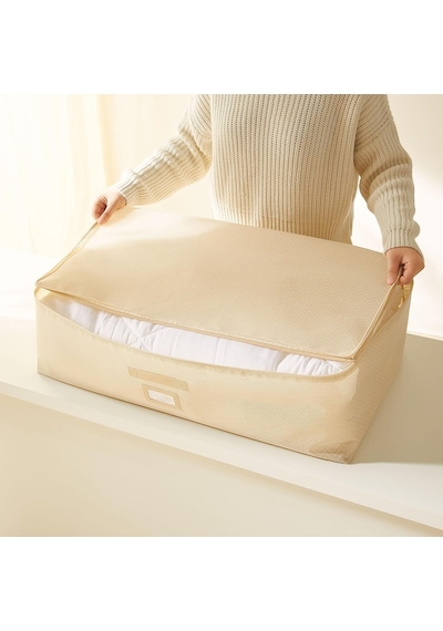 Ocean Home Textile Mega Boy Bej Balıksırtı Baza Altı Hurç 74 X 46 X 22 Cm Çok Renkli
