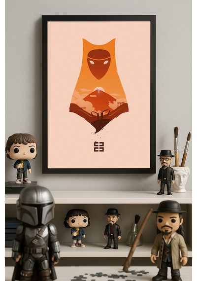 Journey Siyah Ahşap Çerçeveli Poster, Dekoratif Oyun Duvar Tablosu