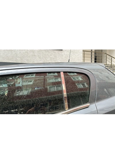 Opel Astra H Hb 2004-2012 Uyumlu Kapı Cam Direği Kelebek 2 Parça Krom Paslanmaz Çelik Cam Direk