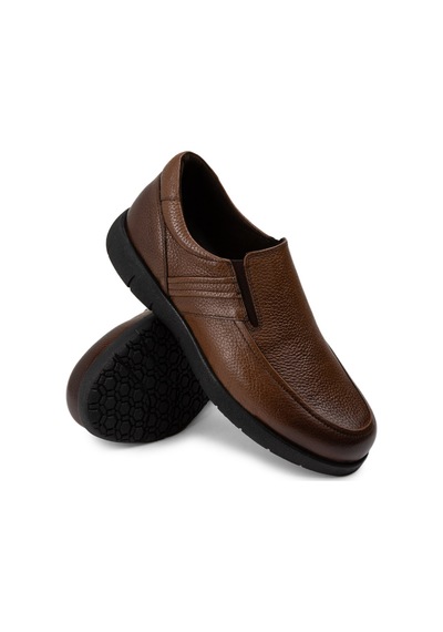 Deery Hakiki Deri Taba Rengi Loafer Erkek Ayakkabı - 01946mtbac01 Taba