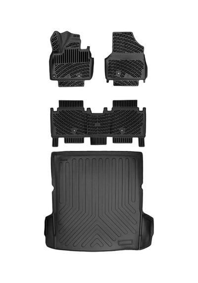 Kia Ev9 2024 Sonrası 4-5 Koltuklu 3d Araca Özel Paspas Ve Bagaj Havuzu Set
