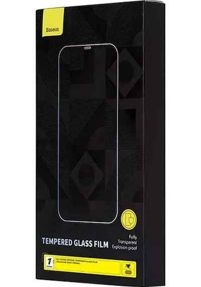 Baseus 0.3mm Crystal Apple Uyumlu   iPhone 14 Plus - 13 Pro Max Full Tempered E