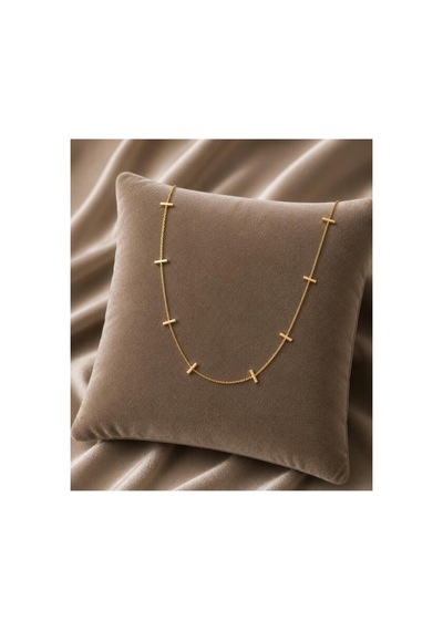 Miore Gold Renk Geometrik Detaylı Minimal Kadın Kolye Altın - 899962739 Altın