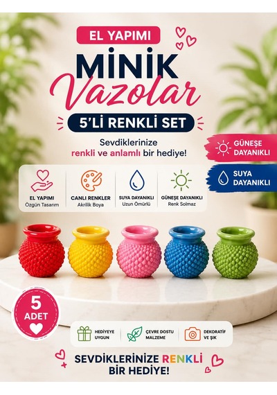 Minik Vazo Biblo 5 CM