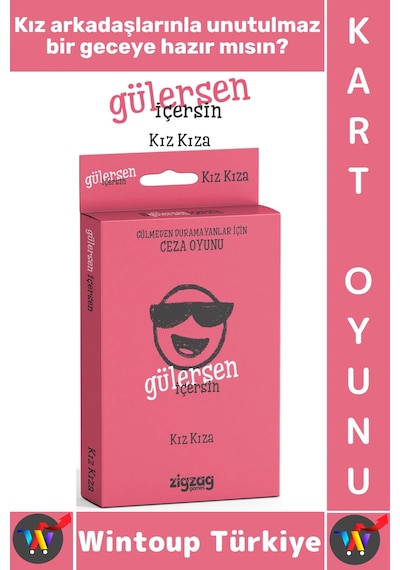 Oyun Eğlenceli Grup Kamp Ev Arkadaş Ortamı Komik Görev Ceza Kart Oyunu Gülersen İçersin-kız Kıza