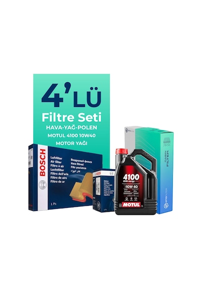 Fiat Albea 1.4 Benzinli Filtre Bakım Seti Motul Motor Yağlı 2006-2012 4 Lü 8200BKMFLSHNGFL13822