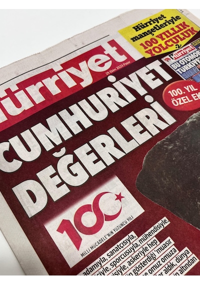 29 Ekim 2023 Hürriyet Gazetesi 100.yıl Özel 2.eki
