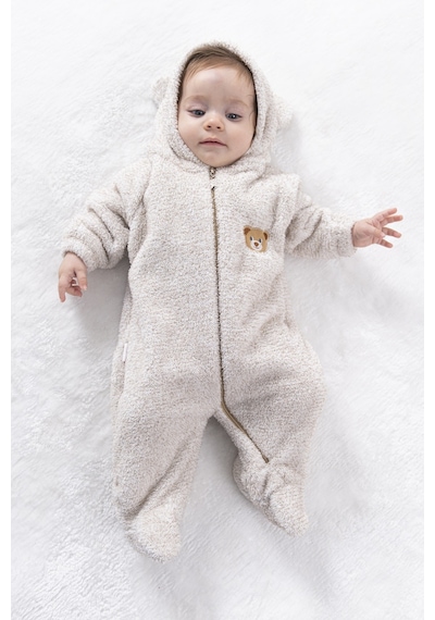 Welsoft Peluş Unisex Fermuarlı Kışlık Bebek Uyku Tulumu Çocuk Tulumu Çocuk Kostümü Tlmayk 001