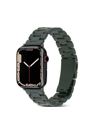 Watch Ultra 49mm Kordon Uyumlu Krd-04 Metal Strap Kayış Ardx- Olive