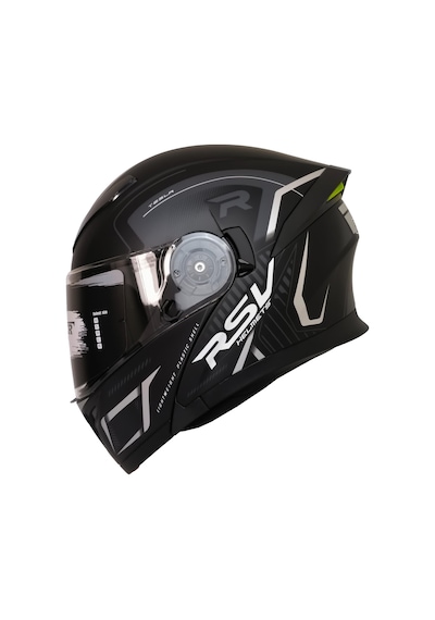 Fazer Motosiklet Çene Açılır Kask Güneş Vizörü Motor Kaskı Duncan Gri Siyah