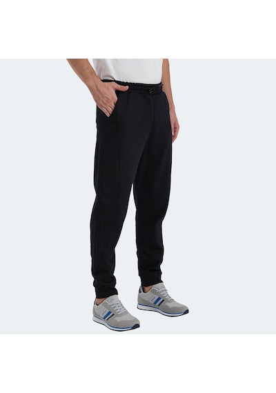 Slazenger NACIO Erkek Cepli Dar Paça Siyah Eşofman Altı