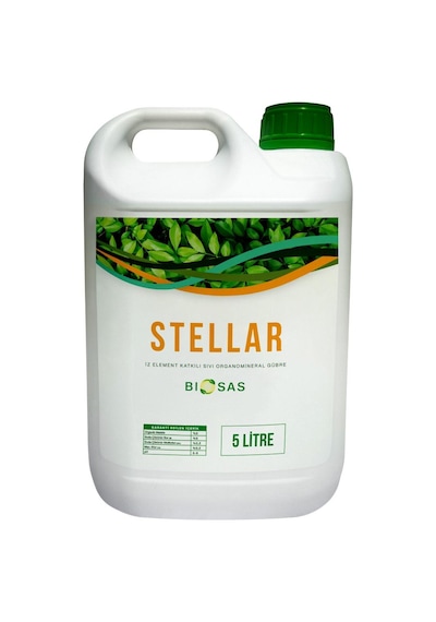 Biosas Stellar 5 Lt İz Element Katkılı Sıvı Organomineral Gübre 5 L