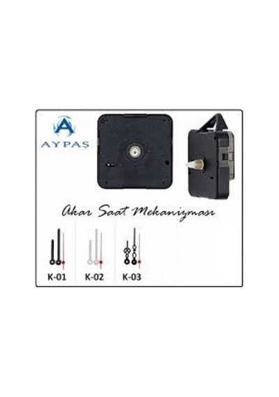 Aypaş Saat Mekanizması20Adet Sessiz Motor Akar Saniye 14Mm Askılı N11.6533