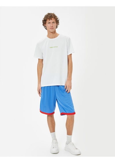 Koton Spor Şort Oversize Beli Lastikli Diz Altı Biyeli Mavi 4sam40105nk Mavi Koton Spor Şort Oversize Beli Lastikli Diz Altı Biyeli Mavi 4sam40105nk Mavi