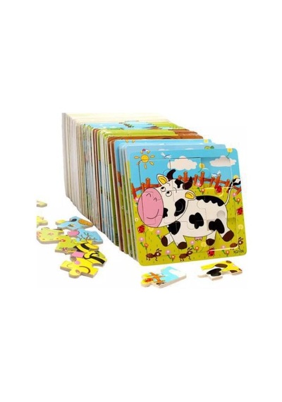 Eğitici Ahşap Oyuncak Puzzle Er263 Desenlı Hayvan Figürlü Eğitici Ahşap Oyuncak Puzzle Er263 Desenlı Hayvan Figürlü