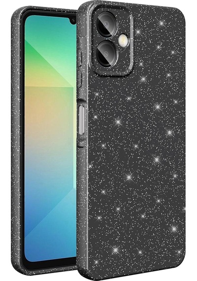 Samsung Uyumlu Galaxy A06 Kılıf Kamera Korumalı Simli Lüks Zore Koton Kapak Çok Renkli