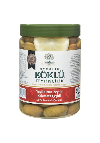 Ayvalık Köklü Zeytincilik Yeşil Kalamata Zeytin 1000 Cc