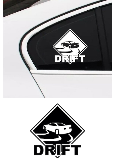 Drift Sticker, Oto Sticker, Modifiye Sticker 12x12 Cm