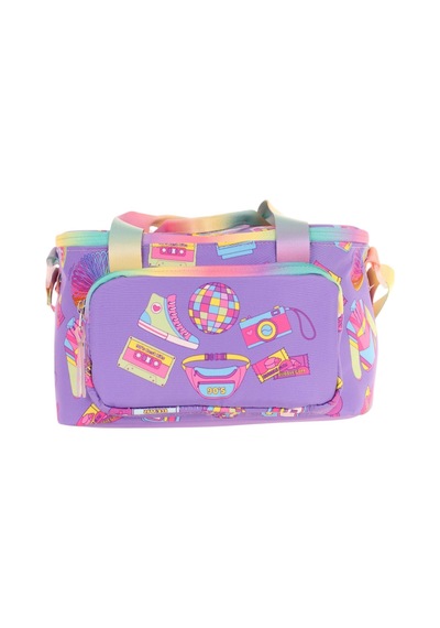 Kaukko Kids Thermo Isı Yalıtımlı Kız Çocuk Hobi Baskılı Mor Beslenme Çantası L7238 İki Bölmeli Pembe - Mor
