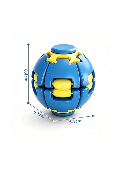 Spin Ball Mekanik Stres Topu Fidget Oyuncak Dönüşebilen Puzzle Çark Bas Çevir Döndür
