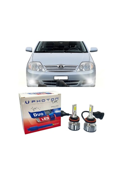 Toyota Corolla E120 Led Xenon Sis Farı Ampulü H11 Duo Yeni Seri Beyaz 2002-2008