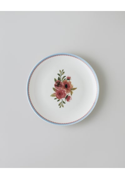 English Home Lilya Porselen 6'lı Pasta Seti 19 Cm Renkli Çok Renkli