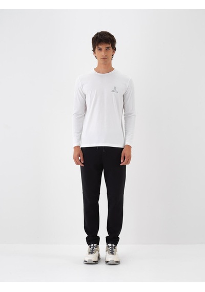 Xint Siyah Pamuk Dokulu Regular Fit Sweat Pantolon 380184