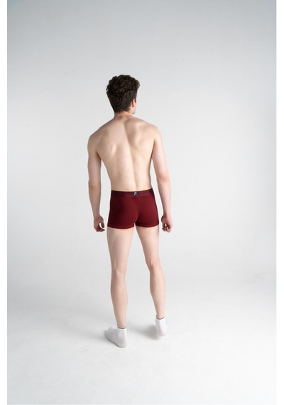 Mercan 12'li Erkek Bordo Boxer - Gün Boyu Nefes Alan Kumaş, Esneklik