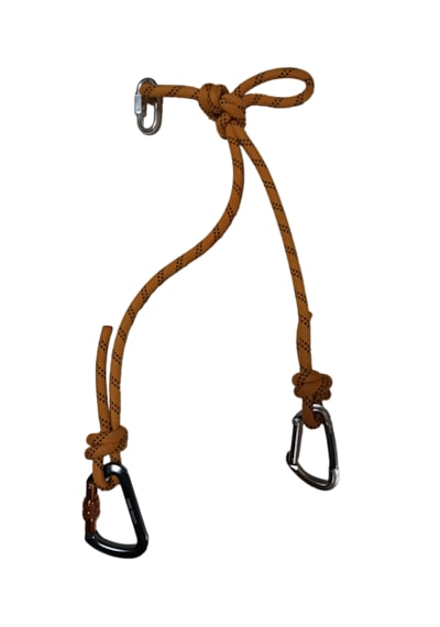 Göbek Bağı Karabinalı - Lanyard 11 Mm Turuncu