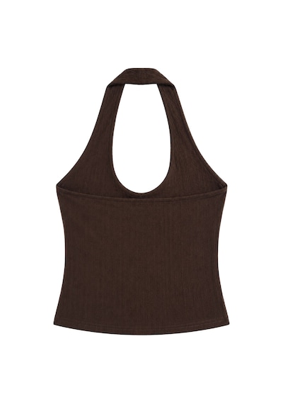 Vadon 1010 Kadın Bürümcük Dokulu Halter Yaka Crop Atlet Bol Paça Pantolon Takım Kahverengi Vadon 1010 Kadın Bürümcük Dokulu Halter Yaka Crop Atlet Bol Paça Pantolon Takım Kahverengi