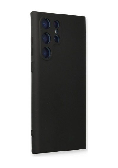 Samsung Galaxy Uyumlu Galaxy S23 Ultra Kılıf Nano İçi Kadife Silikon - Siyah 1