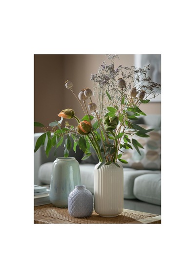 Ikea Stilren Seramik Vazo 22 Cm Beyaz