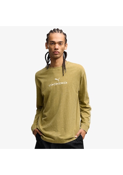 Puma Run Culture Collective Erkek Kahverengi T-shirt 636755