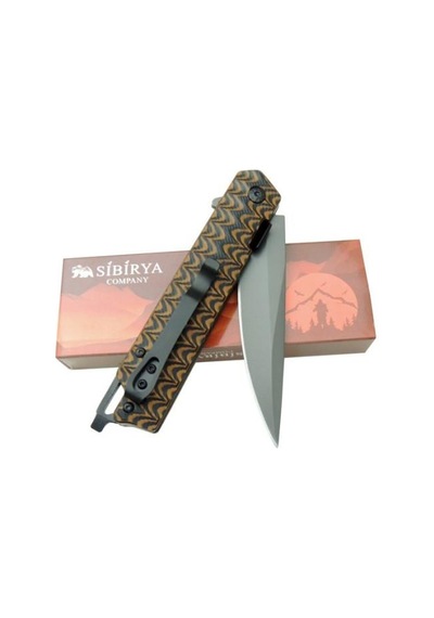 Sibirya Desert-storm Katmanlı Karbon Fiber Kamp Çakı Çok Renkli