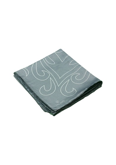 Mim Eşarp Valino Degrade Desenli Şifon Eşarp 90x90 Cm Gri - Füme
