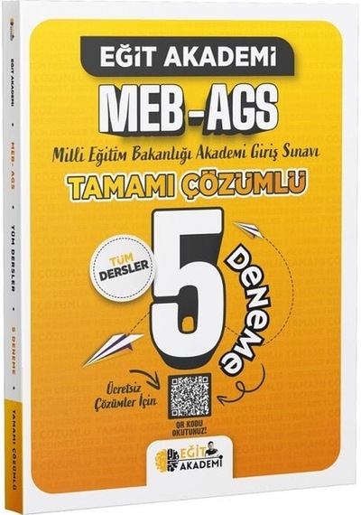 Eğit Akademi 2026 Meb-ags Tüm Dersler 5 Deneme Çözümlü